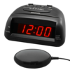 *** DISCONTINUED *** Global 360 Black Vibrating Alarm Clock - TTC-360BK