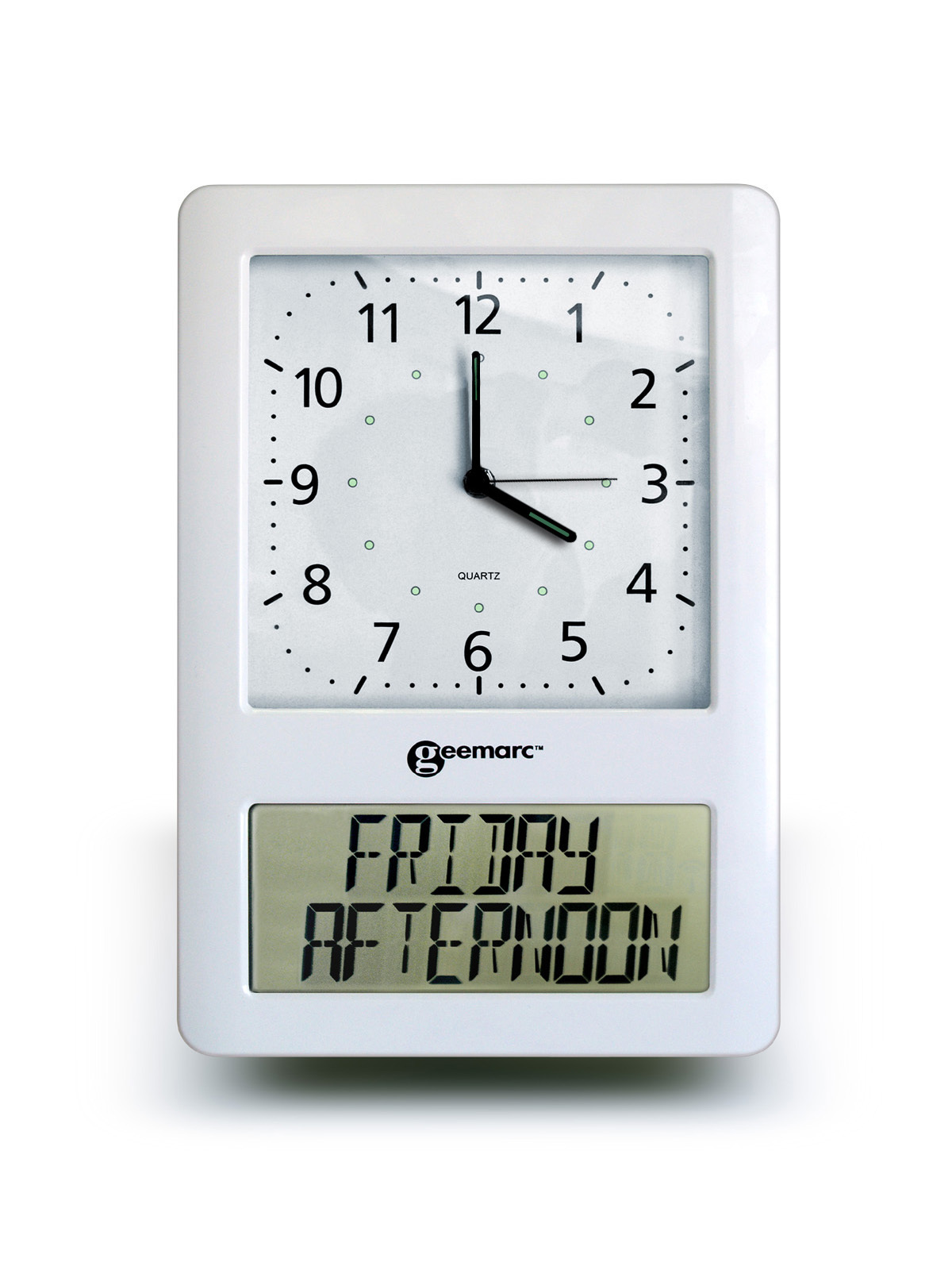 TTC-VISO50 Analogue and Digital Day Clock 