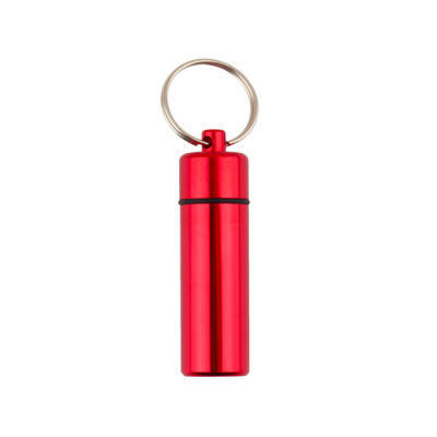 Key Ring Pill Box - Red