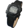 VibraLITE MINI - Black Leather Band - Vibrating Alarm Reminder Watch - TabTimer TTW-VM-LBK