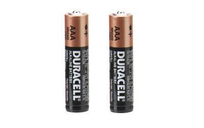 AAA Batteries x 2 (Duracell AAA)