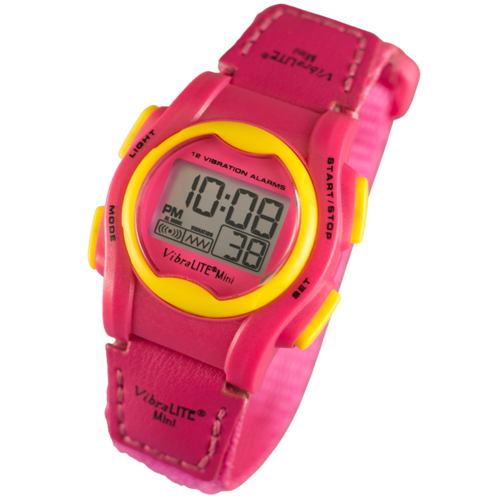 VibraLITE MINI -  Pink Neon Band - Vibrating Watch- TTW-VM-VPN