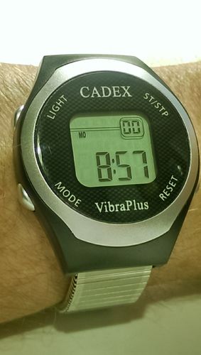 epill Cadex VibraPlus 8 Alarm Flexi Band Vibrating Reminder Watch VP8-FLEX