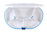 VitaCarry Gasketed 4 Compartment Pill Box (White) with 4 Alarm Timer - TT-VC4-4