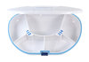 VitaCarry Gasketed 5 Compartment Pill Box Container Only (White) - TT-VC0-5