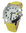 Low Vision Talking Watch for low vision or vision  impaired yellow leather band - TTW-LVTW-YELL