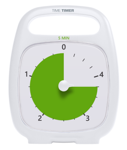 Time Timer PLUS® 5 Minute - TT-TTP05-WHT