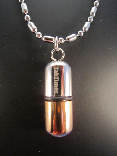 TabTimer Necklace Pill Box Bronze TT-NECK-BRZ