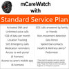 mCareWatch MW202 GPS smart watch - with 12 months Standard SIM Plan