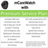 mCareWatch MW202 GPS smart watch - with 12 months Premium SIM Plan