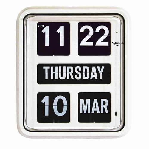 Jadco Auto Digital Day of the Week Calendar Flip Clock