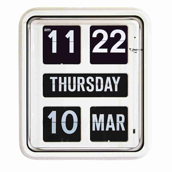 Jadco Auto Digital Day of the Week Calendar Flip Clock