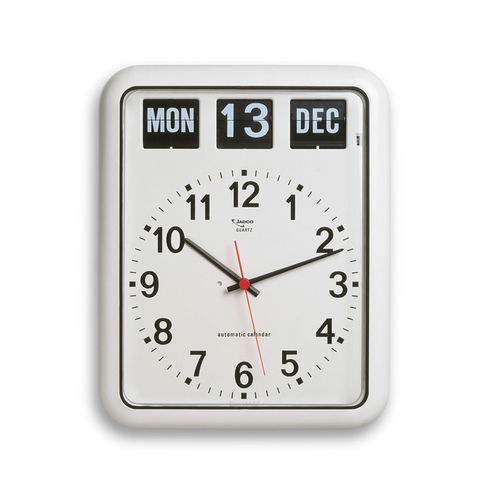 Jadco Analogue Calendar Clock with Automatic Flip Calendar BQ12A
